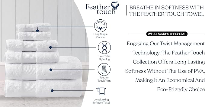 Delara Organic Cotton Luxuriously Plush Bath Towel 33 Piece Set|GOTS & Oeko-TEX Certified|Premium Hotel Quality Towels|Feather Touch Technology|650 GSM Long Staple|Soft, Quick Dry & Ultra-Absorbent