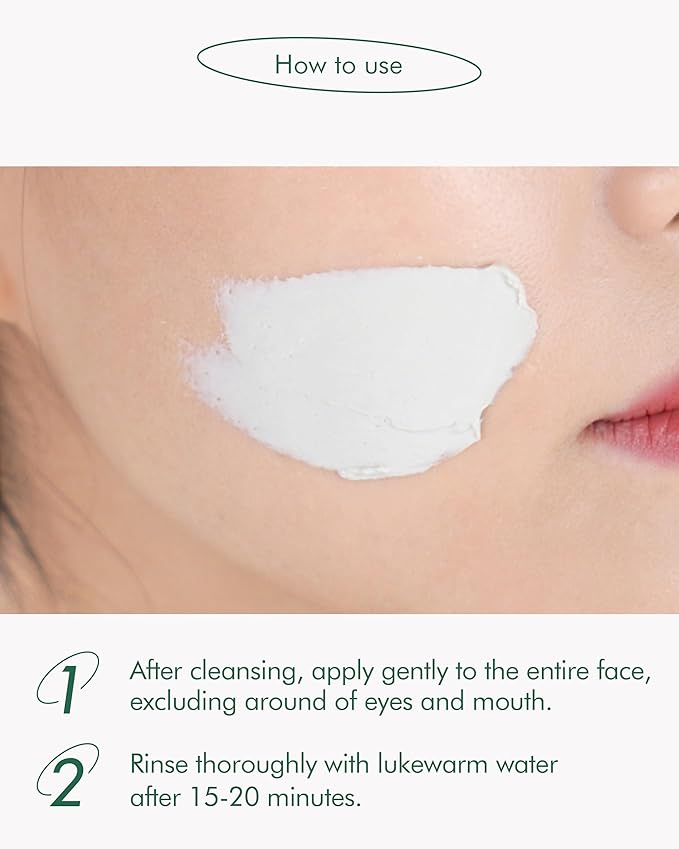 SanDaWha SKINCURE Vegan Seaweed Mud Mask, Korean skincare Blackhead Remover Clay Mask for Pore Cleansing with Kaolin & Bentonite, Oil Control & Gentle Exfoliation, 3.5oz