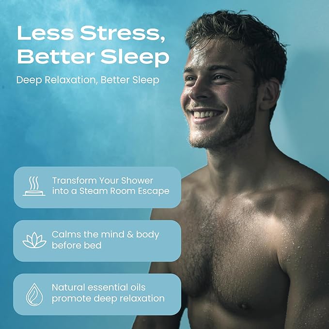 Body Restore Shower Steamers Aromatherapy 30 Pack - Birthday Gifts for Women, Men, Travel Essentials, Stress Relief, Relaxation, Self Care, Bath Bombs - Collector’s Box