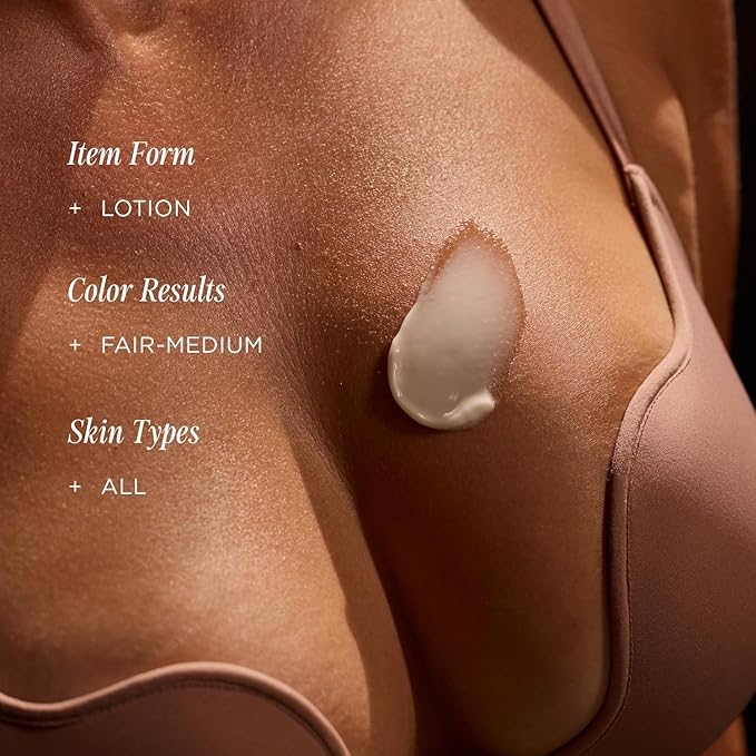 + Lux Unfiltered N°32 Body Sculpting Gradual Tanning Lotion - Self Tanner Firming Body Lotion with Peptides and Caffeine - Firms & Tones Skin - Vegan & Cruelty-Free Sunless Tanner - Sandstone