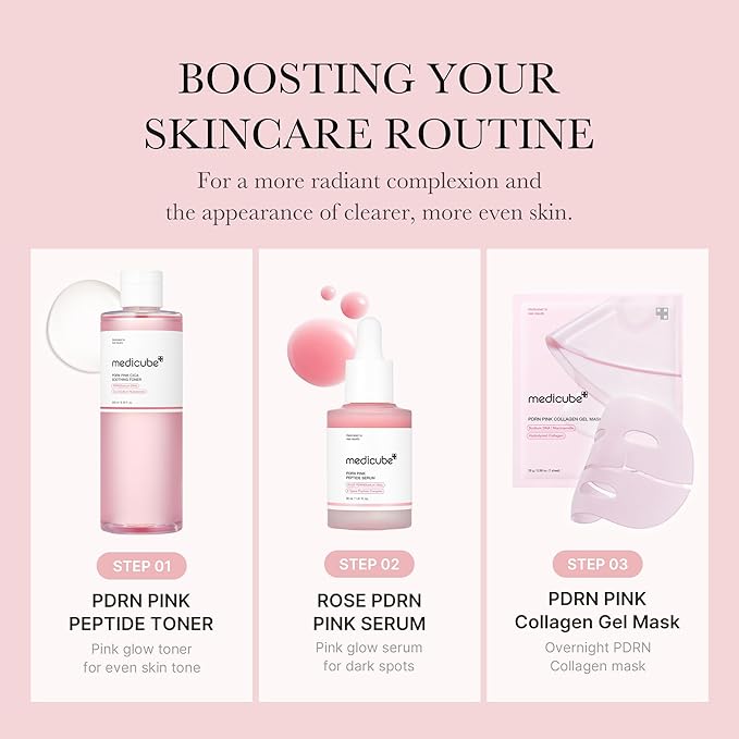 medicube Salmon DNA PDRN Pink CICA Soothing Toner I Pink Glow Toner for Skin Boosting, Soothing and Calming, Uneven Skin Tone, Peptide & Niacinamide, Korean Skin Care (250ml / 8.45 fl. oz.)