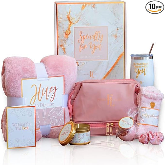 Self Care Gifts for Women – Birthday Day Gifts for Mom, Get Well Soon, Relaxing Spa Baskets for Wife, Grandma, Sister, Care Package for Women, Thanksgiving, Women's Day, Christmas, Valentine