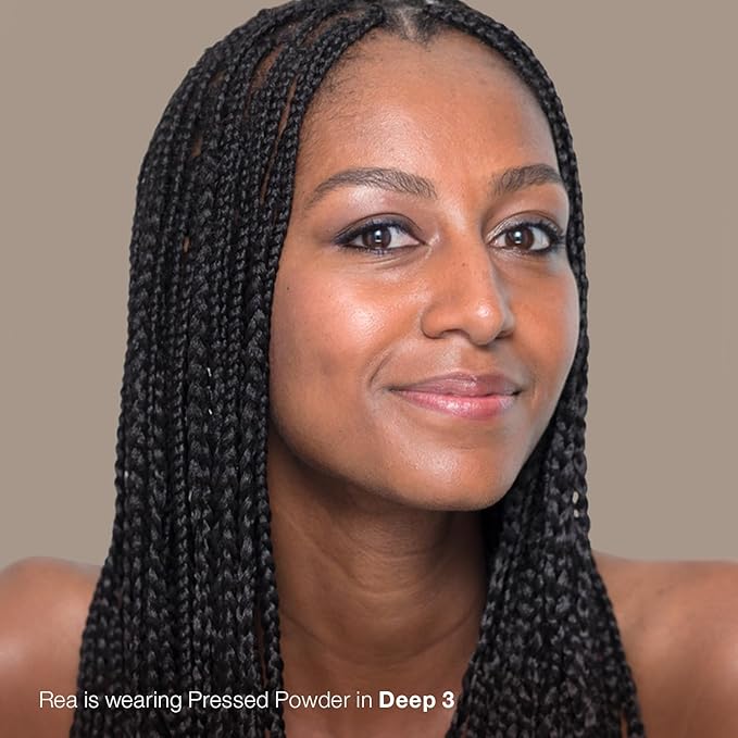 Mineral Fusion Pressed Powder Foundation, Deep 3 - Tan/Deep Skin w/Golden Undertones, Age Defying Foundation Makeup with Matte Finish, Talc Free Face Powder, Hypoallergenic, Cruelty-Free, 0.32 Oz