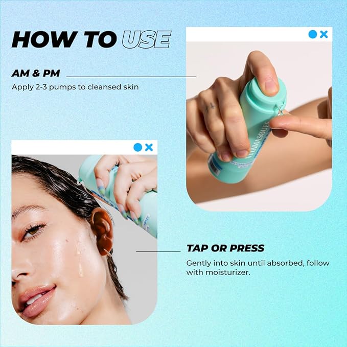 Vitamasques Hydrate & Plump Hydrating Face Serum - Lightweight Intense Hydrating Serum - 1.01 Fl Oz