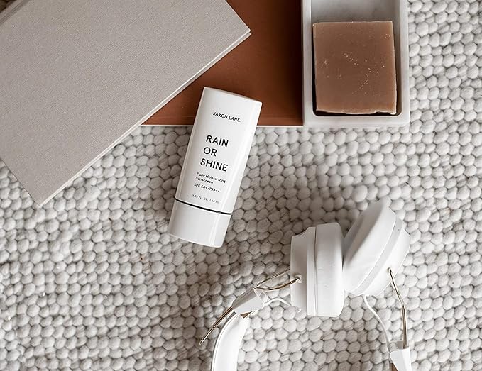 RAIN OR SHINE Anti Aging Face Sunscreen SPF 50 for Clear Skin w/Green Tea, Hyaluronic Acid, Vitamin E Oil, Ginseng, Licorice Root – SPF Moisturizer for Face & Body (Fragrance-Free, 2.03 Fl Oz, 4 pack)