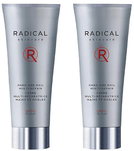 Radical Skincare Hand & Nail Multi Repair Creme - Provide Moisture & Fight Aging | Strengthens Nails & Cuticles | For All Skin Types Including Sensitive Skin | Cruelty & Paraben Free (2.5 oz, 2 Pack)