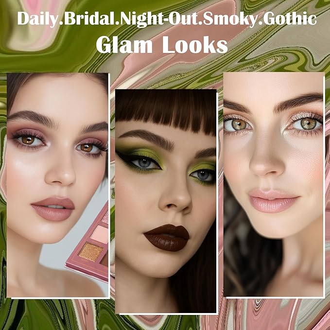 Prism Makeup Matte Eyeshadow Palette Pro 18 Colors Pigmented Shimmer Glitter Eye Shadow Palette, Blendable Long Lasting Waterproof Makeup Cosmetics Halloween Makeup Kit (04# Solitude)