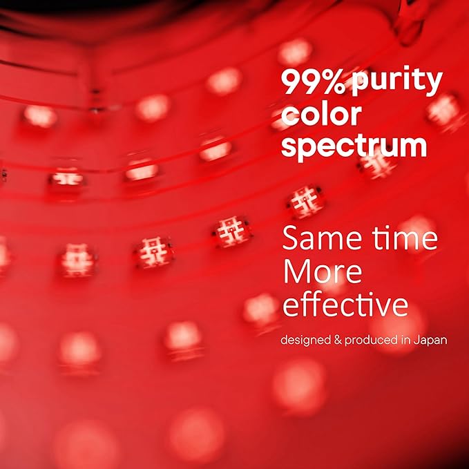 Aphrona® | FDA cleared Moonlight LED Facial Mask Skin Care Mask, LED Light Therapy Red Blue light for Acne Removal Wrinkle Reduction