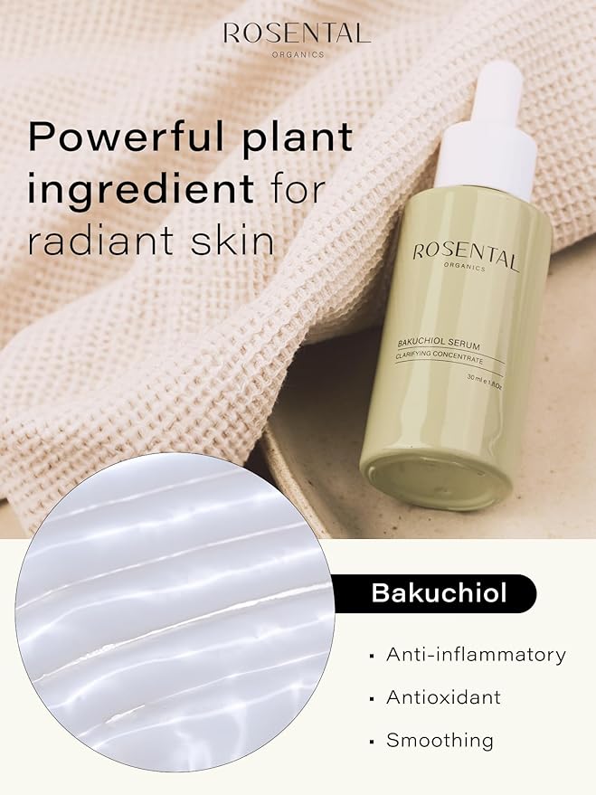 Organics Bakuchiol Serum (30ml) - Facial Care Against Blemishes & Acne - Slow-Aging Facial Serum - Clear Skin - Retinol Alternative - 100% Vegan & Natural Cosmetics - Made in Austria