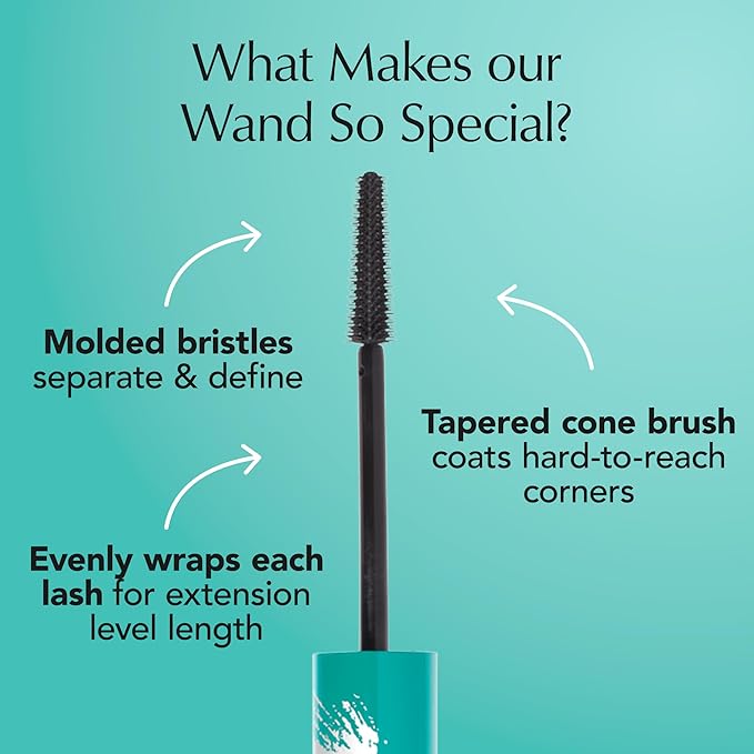 Thrive Causemetics Liquid Lash Extensions Mascara, Tubing Thrive Mascara Lengthening, Volumizing & Curling, Smudge Proof, Washable, No Clumping or Flaking, Vegan & Cruelty Free, Brynn (Rich Black)