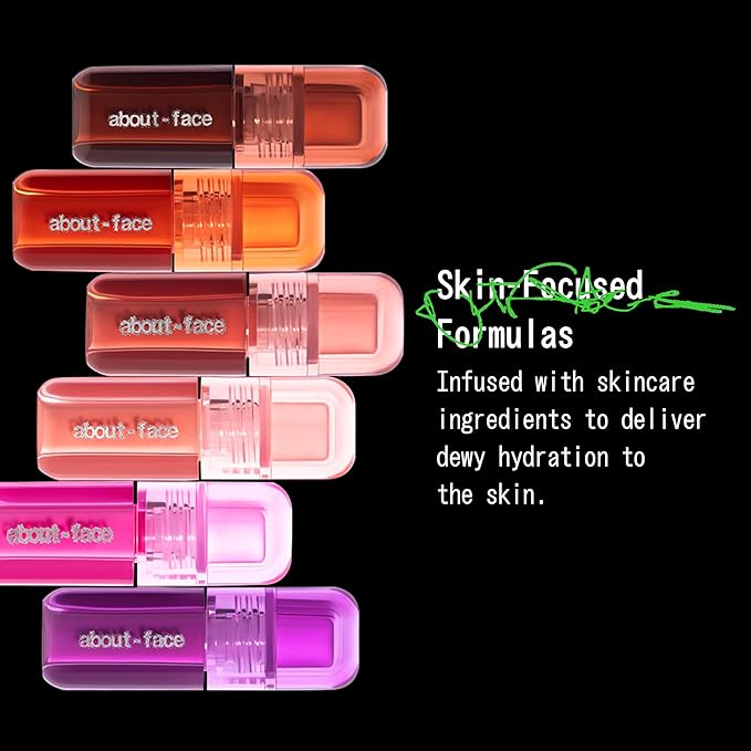 about-face Blush Rush Liquid Blush – Hydrating, Buildable Formula with Jojoba Oil, Hyaluronic Acid, and Squalane – Long-Lasting Dewy Finish – Vegan & Cruelty-Free (Pit Stop – Orange Peach)