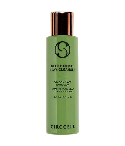 CIRCCELL Geothermal Clay Cleanser – Hydrating Facial Cleanser - Arctic Clay and Essential Oils Deep Clean & Detox Skin – Hydrating Clay Face Wash or Mask for All Skin Types