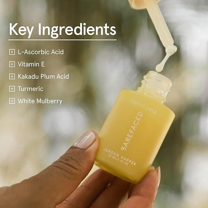 Barefaced Serum Duo - Liquid Gold & Overachiever to Hydrate, Improve Skin Firmness, & Strengthen Skin Barrier