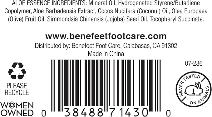 Benefeet Toeless Aloe Moisturizing Heel Socks 2 Pack - Effective Overnight Foot Rejuvenation, Targeted Hydration to Soften Dry Skin, Infused w/Coconut Oil, Aloe + Jojoba Seed Oil, 1 Pair (2 Pack)