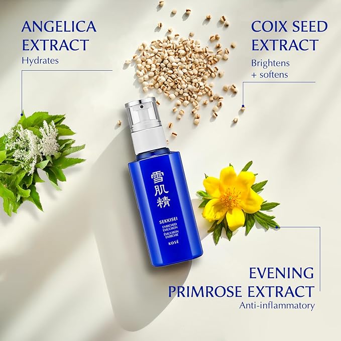 SEKKISEI Enriched Emulsion Hydrating Face Cream Serum, 4.7 Ounce