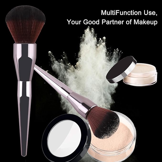 Foundation Brush,Daubigny Super Large Powder Brush Flat Arched Premium Durable Kabuki Makeup Brush Perfect For Blending Liquid,Cream and Flawless Powder,Buffing, Blending,Concealer …