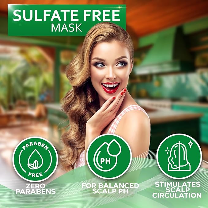 Tea Tree Oil Hair Mask - Deep Conditioner Treatment for All Hair Types - Intense Hydration Care and Protein Moisture Repair for Women and Men.