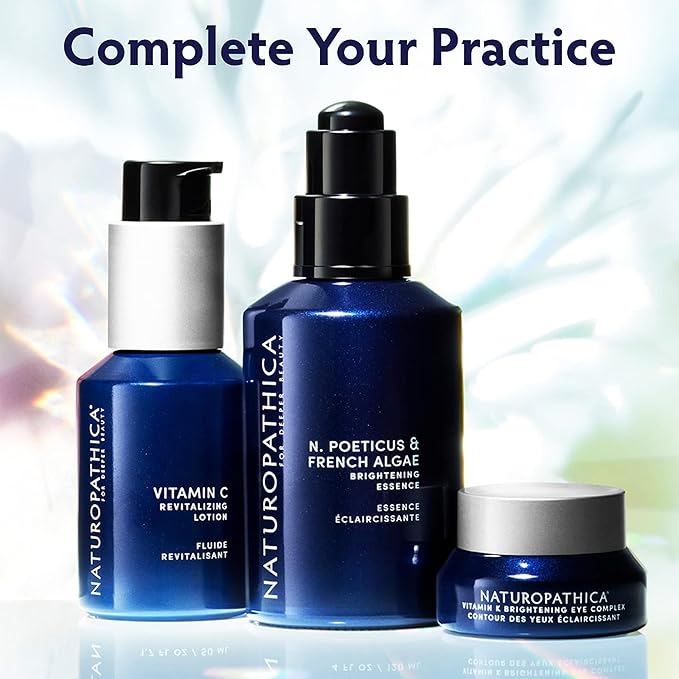 Naturopathica Vitamin K Brightening Eye Complex, Daily Eye Cream for Dark Circles and Puffy Eyes, Under Eye Cream to Help Firm and Revitalize Tired Eyes, 0.5 fl oz