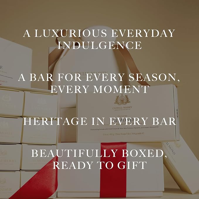 Caswell-Massey Men’s Bar Soap Gift Set – Newport, Oaire & Greenbriar – Moisturizing Triple-Milled Body Wash Bars for All Skin Types, Plant-Based & Essential Oils Formula, Made in USA, 3 x 5.8 oz