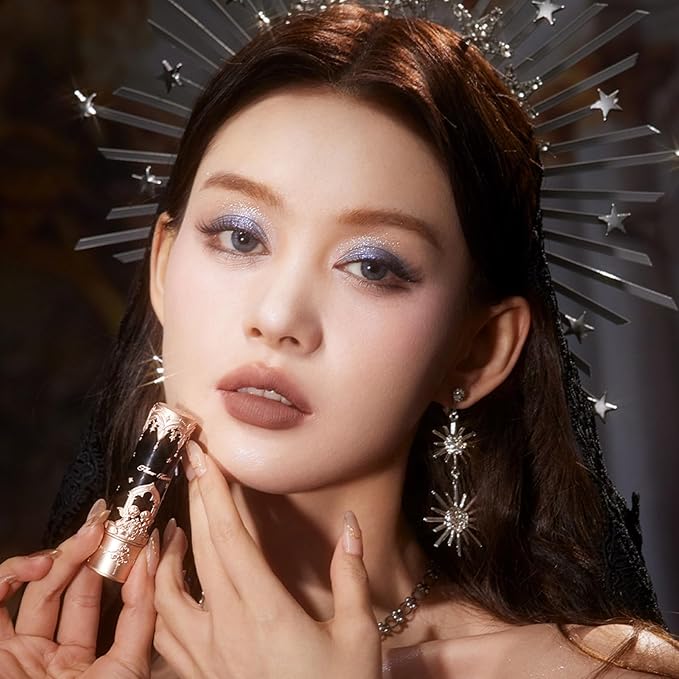 Flower Knows Little Angel Matte Lipstick,Super Soft & Ultra Silky Lip Stick,Long Lasting & Moisturizing Vegan Lip Mud for Girls&Women,Velvety Finish,3.5g,1Count(C08 Sand Tower)