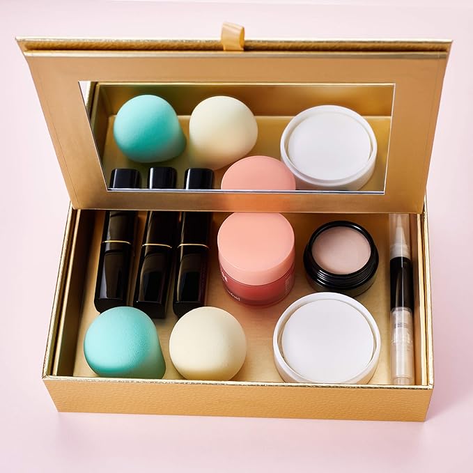 Jessup Makeup Brushes Set Professional Makeup Brush Eyeshadow Blending Powder Foundation Blusher Concealer 25pcs with Cosmetics Storage Box, Blushing Bride T295