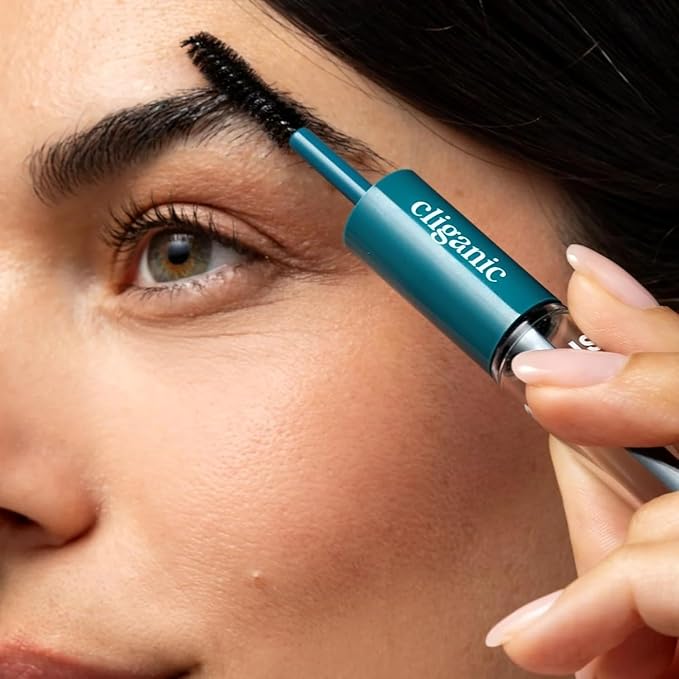 Cliganic Organic Castor Oil, 100% Pure (16oz with Eyelash Kit) - For Eyelashes, Eyebrows, Hair & Skin | Bulk, Natural Cold Pressed Unrefined Hexane-Free | DIY Carrier Oil