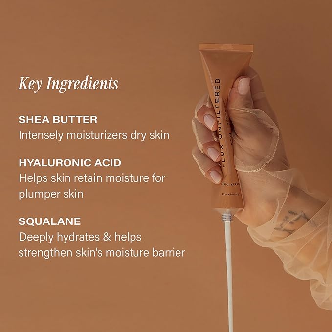 + Lux Unfiltered N°24 Reviving Anti Aging Hand Cream for Women & Men – Moisturizing Hand Cream for Dry Cracked Hands – Lightweight & Fast-Absorbing - Vegan & Cruelty Free - Ylang Ylang