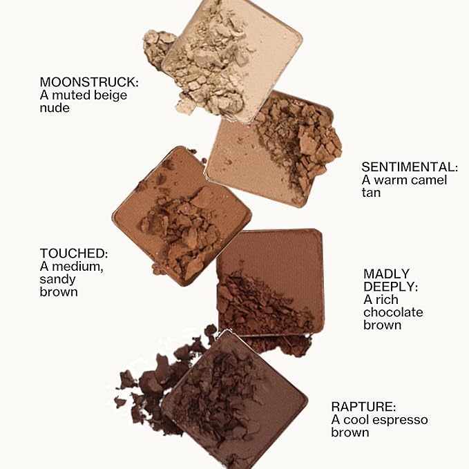 Pacifica Pink Nudes Mineral Eyeshadow Palette, 10 Neutral Shades, For Natural or Smoky Eye Look, Naked Eye Makeup, Longwearing & Blendable, Vegan, Cruelty Free Ophthalmologist Tested