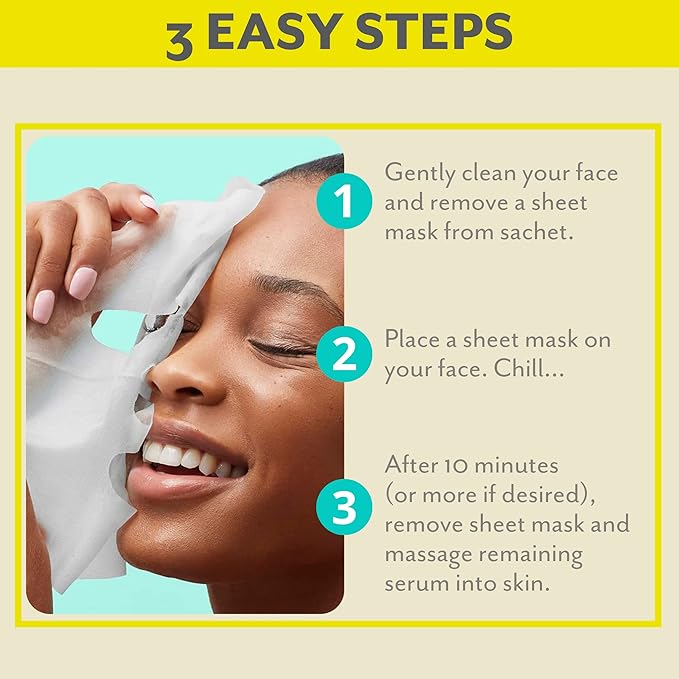 Patchology Brightening Face Masks with Vitamin C - Men & Women Face Masks Skin Care Sheet for Skin Brightening and More Even Skin Tone - Illuminate FlashMasque Face Sheets Moisturizer (2 Count)