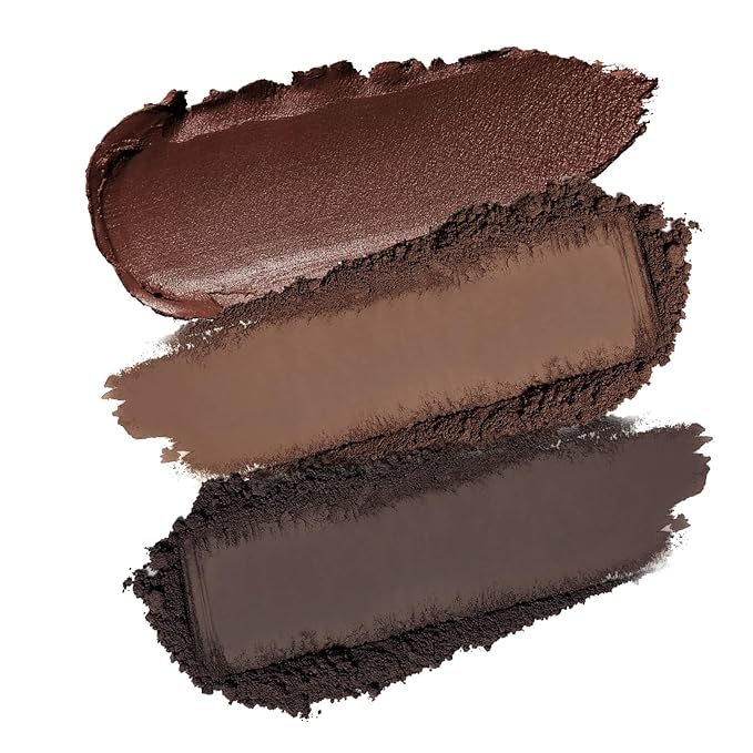 Boobeen 3 Color Eyebrow Powder Palette, Waterproof Eyebrow Gel Makeup, Brow Definer to Shape Perfect Brow，Professional Brow Filler Powder with Brush