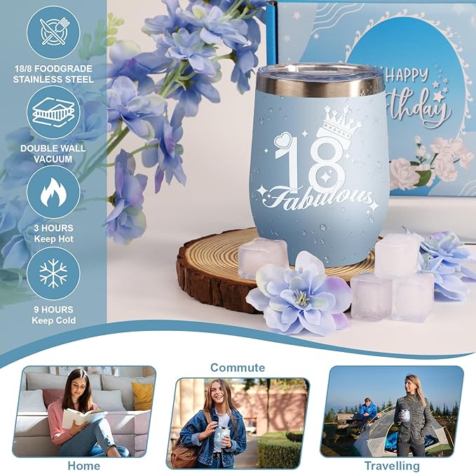 18th Birthday Gifts for Her, 18th Birthday Ideas, Relaxing Spa Gifts for 18 Year Old Girl, Best Friends Female Daughter Sister Her Girlfriend Coworker