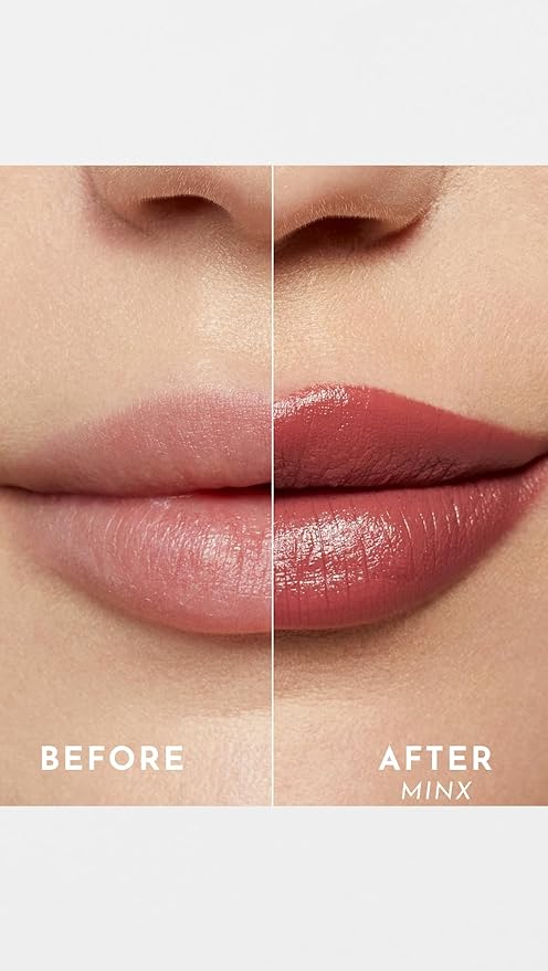 Lawless Women's Forget the Filler Lip-Plumping Line-Smoothing Satin Cream Lipstick, Minx, Pink, 0.1 Ounce