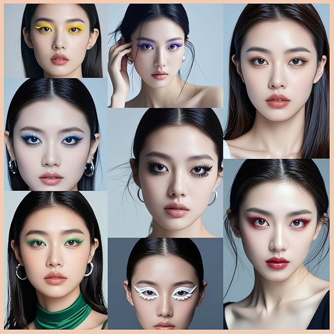 Yellow mascara Volumizing Lengthening Mascara Hypoallergenic Longwear and Smudge Resistant Liquid Lash Extensions Mascara Curling Defining Clump & Flake Free (07#)