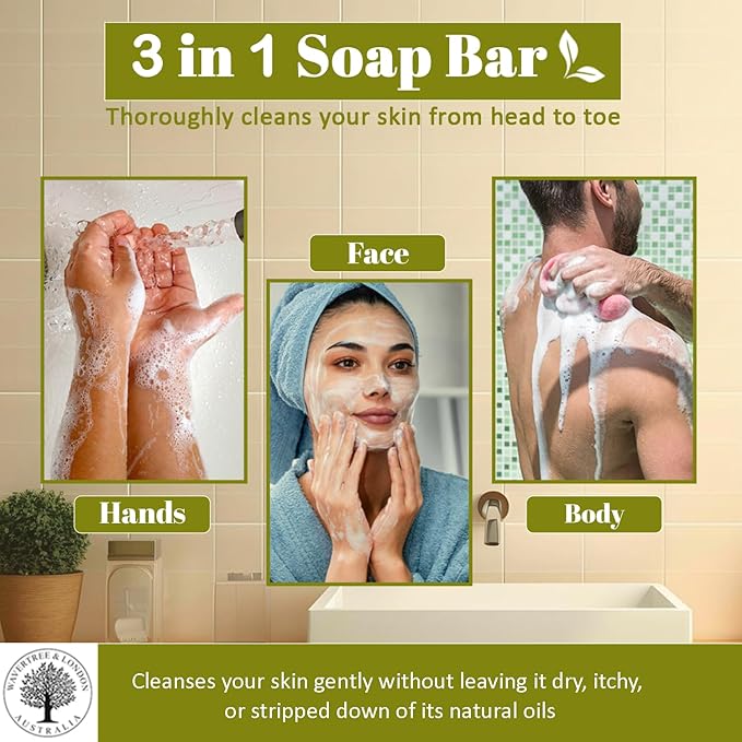 Wavertree & London French Pear Scented Natural Soap (2 Bars), 7oz Moisturizing French Triple Milled Soap Bars enriched with shea butter - Pure Plant Based Bath & Body Bars for All Skin Types