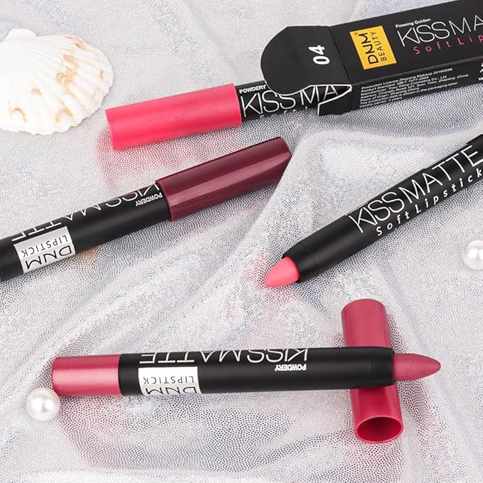 BINGBRUSH Smooth Longwear Lipstick Pack Set, Matte Color Stick Ultimate Lip Crayon for Makeup Collection - Waterproof Velvet Lipgloss Lip Stain (07#)