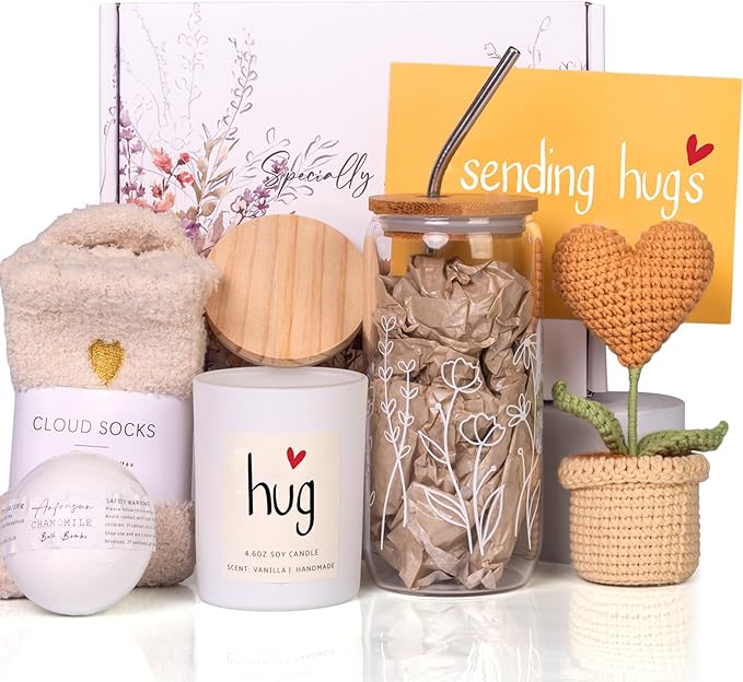 Get Well Care Package for Women - Feel Better Soon Basket, Sympathy and Thinking of You Gifts After Surgery Recovery