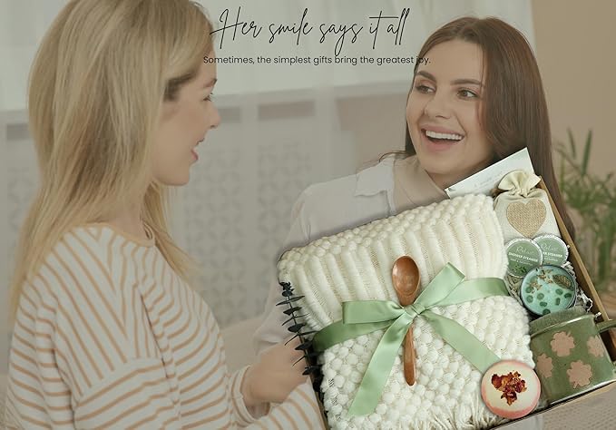 Get Well Soon Gift for Women - Self Care Package/Relaxation- After Surgery, Sympathy Gifts, Thinking of You/Mothers Day/Grief/Bereavement/Miscarriage Gifts for Women(Matcha Green)