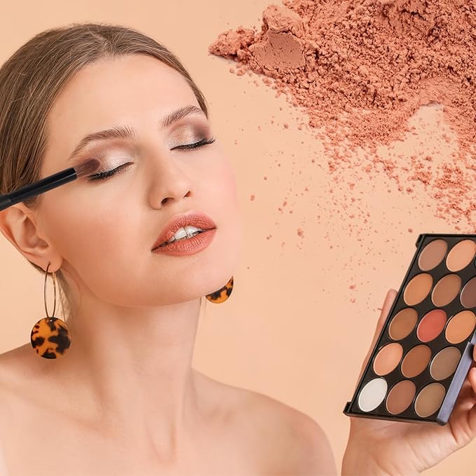 Banidy Eye Makeup Brushes 10pcs Eyeshadow Brushes Professional Eyebrow Eyeliner Makeup Brushes Set with Soft Synthetic Hairs & Real Wood Handle for Eyeshadow,Eyebrow, Eyeliner,Concealer,Foundation