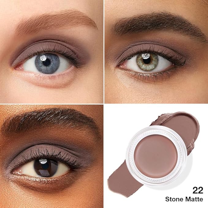 Single Cream Stone Matte Eyeshadow Palette Makeup, Natural Single Mini Instant Holographic Eyeshadow For Women, Sombras Crema Para Ojos, Talc, Paraben & Cruelty Free, 22