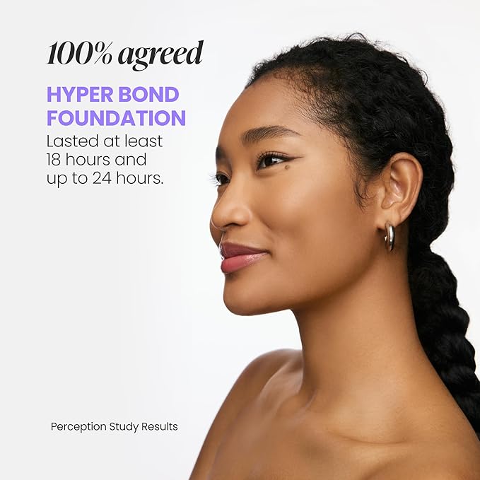 Wonderskin Hyper-Bond Serum Foundation – Waterproof, Transfer-Proof, 24HR Longwear Face Makeup with Niacinamide & Hyaluronic Acid – Lightweight, Natural Finish, Vegan & Cruelty-Free (Energy)