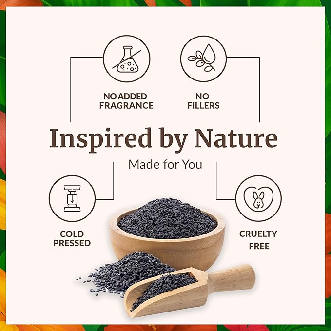 SVA Black Seed Oil - 4 Fl Oz – 100% Natural Cold Pressed Black Seed Oil - for Face, Skin Care, Hair Care, Scalp Massage & Body Massage – Carrier Oil with Dropper