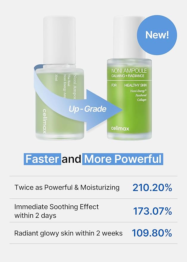 celimax Noni Energy Ampoule 50ml | with Noni Extract, Hydrating, Moisturizing & Soothing Serum for Wrinkles & Fine Lines, Mild Ampoule For Face