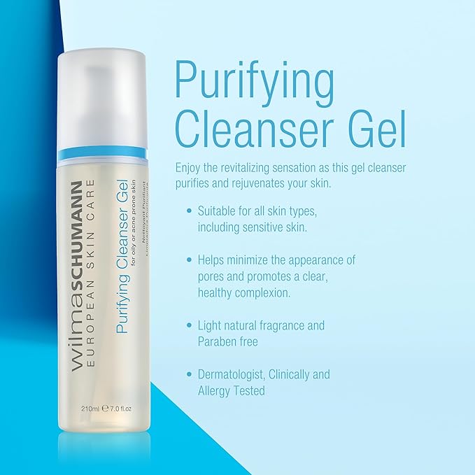 Purifying Face Cleanser Gel, Daily Face Wash, Facial Cleanser for Acne, 7 oz