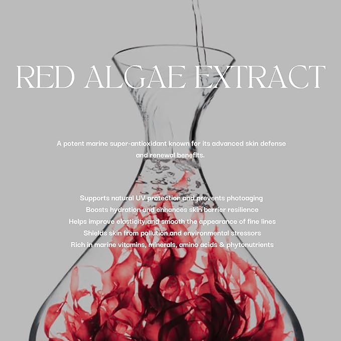 Noku Marine Serum – Red Algae, Hyaluronic Acid & Vitamin C | Anti-Aging, Firming & Deep Hydration | Vegan, Cruelty-Free, Clean Skincare for Glowing Complexion (30ml)