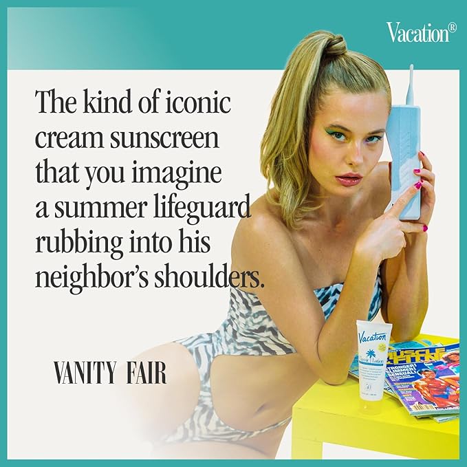 Vacation Classic Sunscreen Lotion SPF 50, Water-Resistant, Lightweight, Transparent on All Skin Tones, Dermatologist-Tested, Vegan, Travel Size, 3.4 Fl. Oz. (Value Pack of 3)