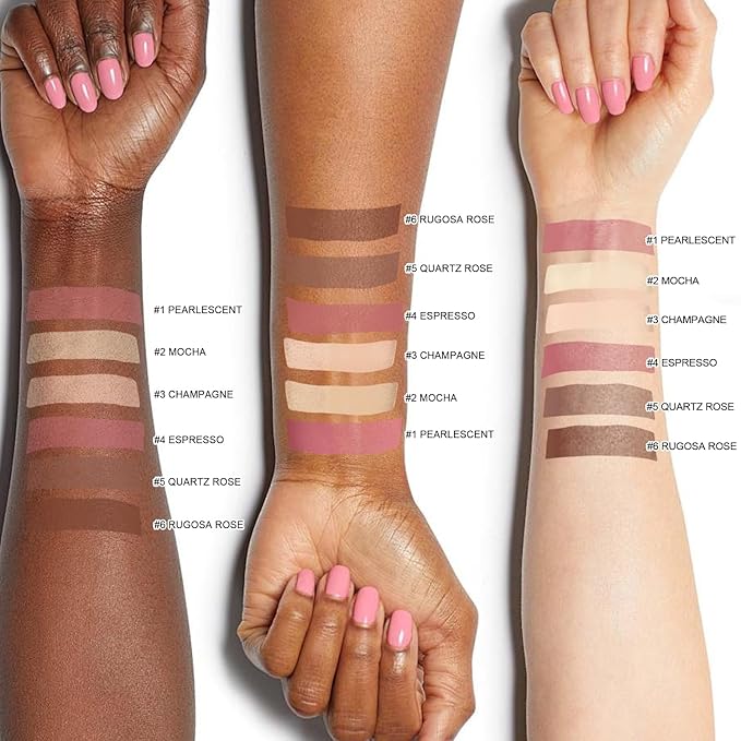 6 Colors Cream Contour Sticks Set, Shades with Highlighter, Bronzer and Blush, Double Ended Contour Sticks for Cheeks,Long Lasting, Waterproof and Matte Finish Makeup Kit (SET B)