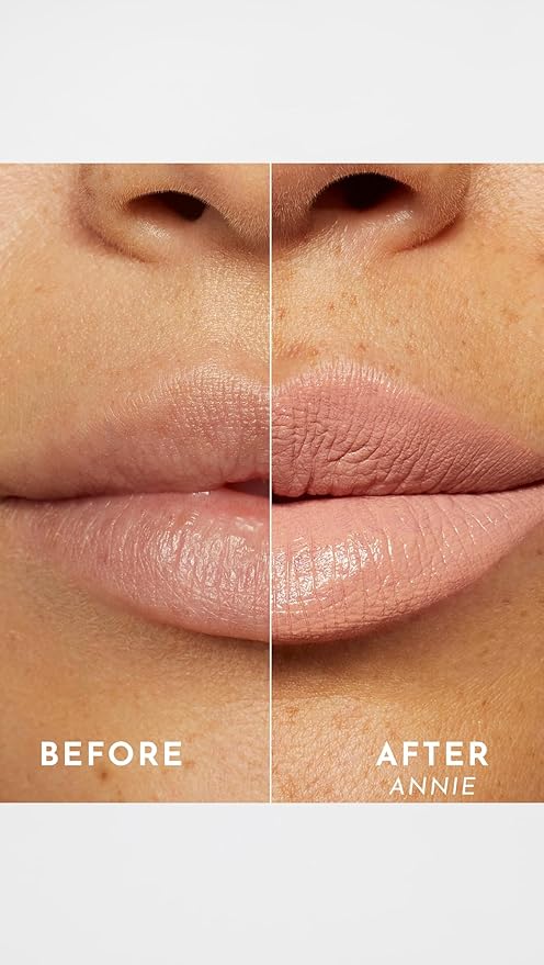 Lawless Forget the Filler Lip-Plumping Line Smoothing Satin Cream Lipstick, Annie, Orange, 0.1 Ounce