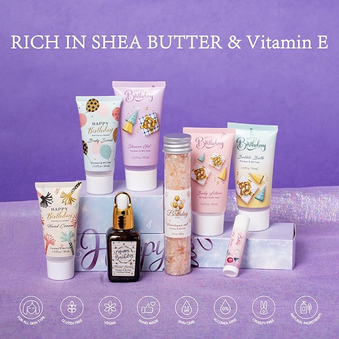 Advent Calendar Blind Birthday Gifts For Teens girls, Purple Gifts For Women, Gift Basket, Lavender Spa Gift Set, Lavender Gifts , Gifts Set for Birthday, Birthday Gifts For Women Advent Calendar