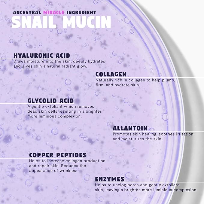 Star Light Snail Mucin Face Serum with Blue Light Skin Protection, 3.38 Oz – Silky Smooth Korean Glow Serum that Restores Moisture and Leaves Skin Brighter, Plumper, Soothed and Smooth