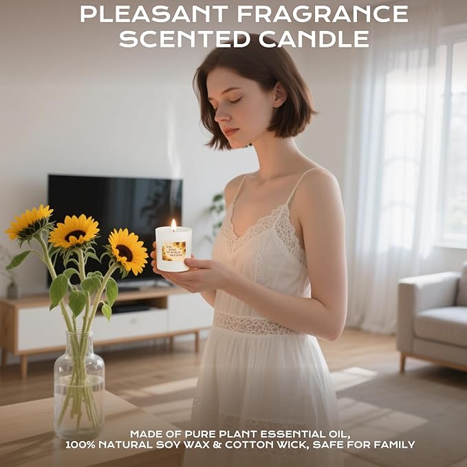 Xmas Sending Sunshine Gifts for Women, Sending Sunflower Gifts for Mom, 13 Pcs Spa Gifts for Women, Birthday Gift Sets, Gifts for her, Unique Holiday Gifts Basket for, Girlfriend, Sister, Mom, Wife